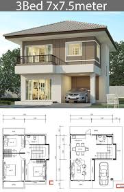 Desain luar biasa rumah 2 lantai luas tanahnya cuma 60 m from cdn.idntimes.com. Koleksi Desain Denah Rumah 2 Lantai Lengkap Dengan Tampak