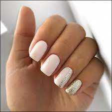 Have a look at these 60 latest simple, but very cute nail art tutorials for your short nails. 113 Elegant Nail Designs For Short Nails Page 22 Myblogika Com Casual Nails Blush Nails Bride Nails