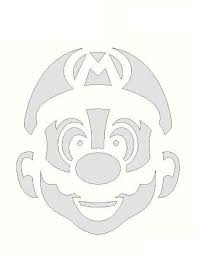 Mario Stencils On Stencil Revolution Stencils Mario Pumpkin Pumpkin Stencil