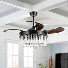 Rustic lighting can transform your room into something more distressed, earthy and natural looking. Remote Retractable Chandelier Ceiling Fan 46 Rustic Ceiling Fan With Light Ceiling Fans Home Garden
