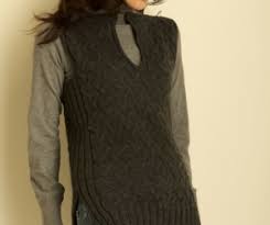 Lana grossa 365 cashmere (77% cotton, 15% cashmere, 8% polyamide, 175 m / 50 g). Knit Vests Free Knitting Patterns Allfreeknitting Com