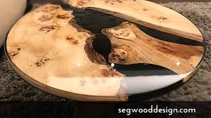 Epoxy Round Coffee Table Black Epoxy And Poplar Resin Table Epoxy Resin Table Wood Resin Table