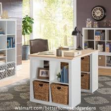 Chalkboard top crafting table with cubby shelves. 16 Out Of The Box Ways To Use Storage Cubes