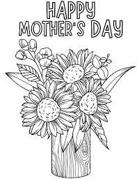 Flower coloring pages for mother's day. Mothers Day Coloring Page Free Printable Cenzerely Yours