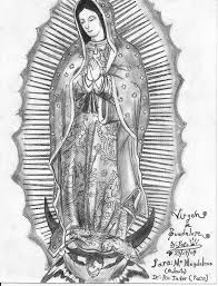 Virgen De Guadalupe By Machiavello On Deviantart Pencil Drawings Indian Tattoo Humanoid Sketch