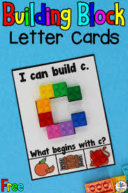 100% made in the usa. Building Blocks Lowercase Letter Cards For Letter Recognition