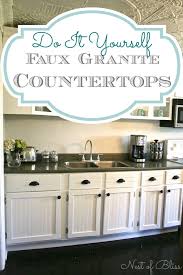 Diy Covering Countertops Faux Granite Makeover Nest Of Bliss Wallpaper Cabinets Beadboard Wallpaper Diy Kitchen Cabinets