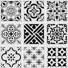 The best decorative tile walls and floors from floor & decor decorative tile can be an excellent addition to many different rooms throughout the home. Buy 9 Pieces Floor Painting Stencils Large Tile Stencils Wall Drawing Pattern Templates Floor Stencils Kit In 9 Styles For Painting Linoleum Floor Wall Wood Tiles Cement Diy Home Decor 4 X