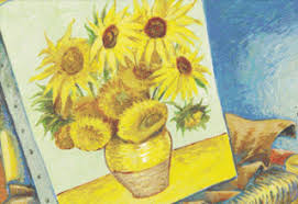 Van gogh, maneja hábilmente la perspectiva, para llevar la mirada del espectador hasta los montes del fondo y el cielo azul. Standout
