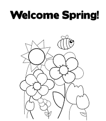 Welcome Spring Coloring Page For Kids Spring Coloring Sheets Preschool Coloring Pages Summer Coloring Pages