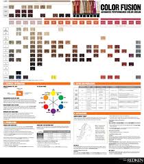 Redken Color Fusion Chart Redken Hair Color Redken Color