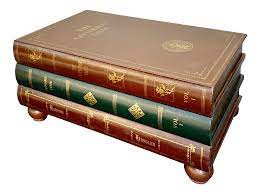 Discover the best deals www.wayfair.com ▼. Leather Stacked Book Coffee Table In The Manor Of Maitland Smith Chairish