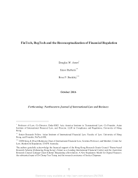 For changes to your name or. Pdf Fintech Regtech And The Reconceptualization Of Financial Regulation