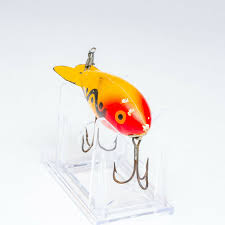 Black And Yellow Fishing Lures Vintage 1950s Bomber Bait 3 1 2 Model 400 Wood Fishing Lure Yellow Black Shadow Ebay Old Fishing Lures Fish Vintage Fishing Lures