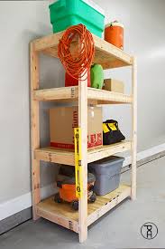 After building and painting a frame, the savvy blogger behind anyone can decorate secured the gutters to. Cheap And Easy Diy Garage Shelves Building Plans Pneumatic Addict