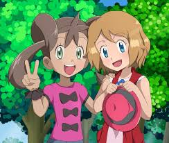Drawing Of Serena And Shauna From The Pokemon Xy Anime Their Friendship Is So Sweet I M Really Glad Shauna Is Appeari Pokemon Heroes Pokemon Characters Anime
