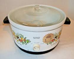 Vintage 5 Qt Slow Cooker Sim R Pot 2 Temp Removable Ceramic Crock W Glass Lid Kmartlautomatique Slow Cooker Crock Pot Crockpot Crock