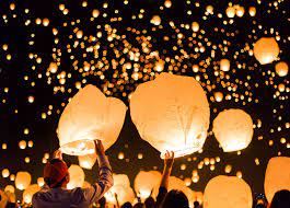 night lights a sky lantern festival sky lanterns lanterns lantern festival