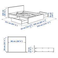 Ikea Malm White Stained Oak Veneer Luroy High Bed Frame 4 Storage Boxes In 2020 High Bed Frame Malm Bed Malm Bed Frame