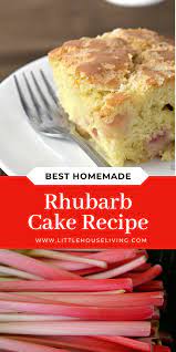 Rhubarb Cake With Buttermilk Recipe Rhubarb Cake Recipes Rhubarb Cake Easy Baking Recipes
