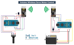 Arduino Wireless Servo Motor Control Circuit Diagram Png Arduino Wireless Arduino Projects Arduino Bluetooth