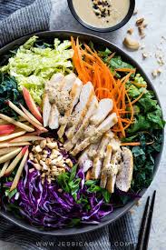 The dressing was full of flavor and good for summer time salad. Asian Chicken Salad With Ginger Sesame Dressing Jessica Gavin
