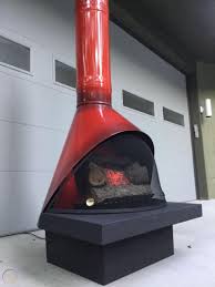 Example of out of my price range = mint condition mid century modern malm cone fireplace, xyz. Mid Century Mod Red Orange Malm Baron Fireplace Freestanding Cone Retro Preway 1829344023