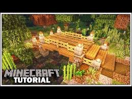 How To Build A Small Bridge In Minecraft 1 14 Youtube Minecraft Minecraft Blueprints Minecraft Designs