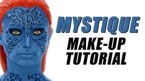 mystique from x men make up tutorial