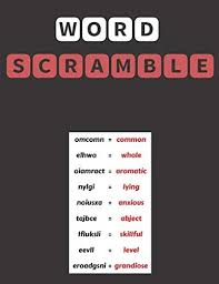 Maybe you would like to learn more about one of these? Word Scramble Solve And Relax Word Scramble Puzzles With Answers Biggest Wordscramble 80 Puzzles Large Print 164 Pages 8 5 X 11 Inches A4 Size By Puzzle Expert Genie Genius Amazon Ae