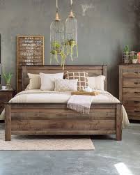 Four Piece Rustic Farmhouse Bedroom Set In Brown Farmhouse Bedroom Furniture Rustic Bedroom Furniture Rustic Master Bedroom