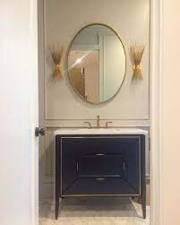 Chandeliers, bathroom lighting, pendants, ceiling lights Strada Small Sconce Round Mirror Bathroom Sconces Powder Bath