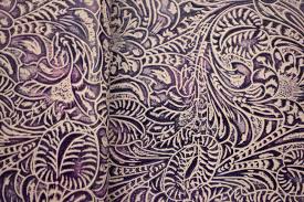 Fashion wholesale unicorn flower floral pattern decorative printed faux synthetic leather upholstery fabric. Lilac Western Floral Leather Montana Leather Company