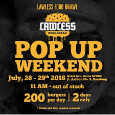 We keep going through our weekly journey checking out great logos! Gofar Hilman On Twitter Bandung Lawless Burgerbar Akan Buka 2 Hari Terbatas Cuma 200 Burger Perhari Sekut