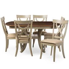 Baxton Studio Balmoral 7 Piece Dining Set 7 Piece Dining Set Solid Wood Dining Set Dining Room Sets