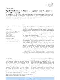 Pdf If Pelvic Inflammatory Disease Is Suspected Empiric Treatment Should Be Initiated Leslie Faith Taub Academia Edu