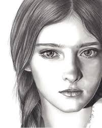 Black And White Self Portrait Drawing Wonderful Drawings And Drawing Samples Portrait Hunger Games Drawings Pencil Portrait