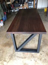 These corbels also referred to as brackets, come with the key holes already notched for easy installation. Steel Metal Table Legs Rectangular Cross Brace Style Any Size Color Metal Table Metal Table Legs Table Legs