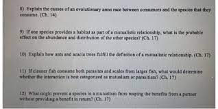 The relationship between humans and the insect pests of cultivated plants may be considered to be an indirect coevolutionary process, i.e., an arms race. Solved 8 Explain The Causes Of An Evolutionary Arms Race Chegg Com