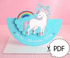 Happy Birthday Unicorn Birthday Card Printable Unicorn Seesaw Birthday Card Printable Pdf Download Happy Birthday Cards Printable Birthday Card Printable Happy Birthday Cards