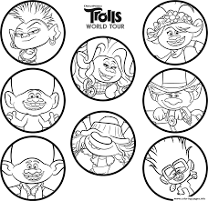 Today we are coloring from our dreamworks trolls world tour coloring book. Trolls World Tour Disney Coloring Pages Printable