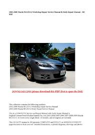 Come join the discussion about mazdaspeed performance, modifications, classifieds, troubleshooting, maintenance, and more! Calameo 2003 2009 Mazda Mazda3 Workshop Repair Service Manual Body