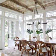 Love Lots Of Windows Farmhouse Dining Room Farmhouse Dining Home