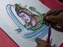 Hence this auspicious day is celebrated as ganga. How To Draw Lord Shiva Goddess Ganga Color Drawing Video Dailymotion
