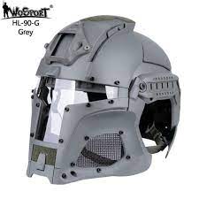 Tactical Outdoor Helmet Full Face Breathable Cs Hunting Military Army Airsoft Protection Effective Face Guard Tactical Helmet Combat Helmet Tactical Paintball