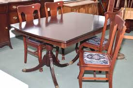 With a little creativity and a few resources, you. Regency Double Pedestal Dining Table With Brass Capped Claw Feet And Set Of Four Complementing Dinin