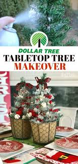 Here S How To Turn Inexpensive Dollar Tree Tabletop Christmas Trees Into High End Dollar Tree Christmas Decor Tabletop Christmas Tree Dollar Tree Centerpieces