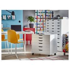 Leifarne Swivel Chair Dark Yellow Balsberget White Ikea Drawer Unit Ikea Alex Drawers Alex Drawer