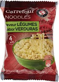 En outre, une remise de 50 % est annoncée pour le lancement. Noodles Saveur Legumes Carrefour 80 G