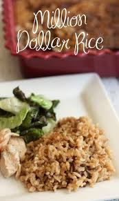 Million Dollar Rice Recipe Rice Side Dish Recipes Rice Side Dishes Rice Side